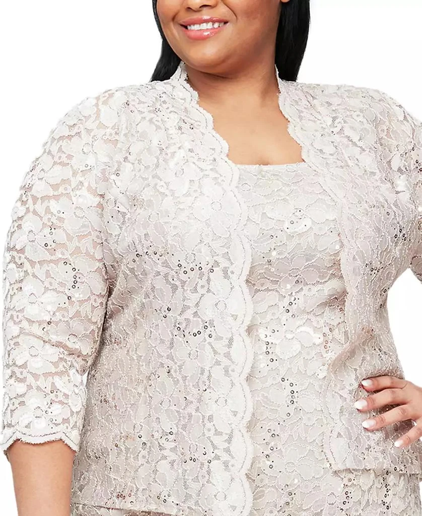 SL Fashions Plus Size 2-Pc. Lace Jacket 
Sheath Dress Set 3