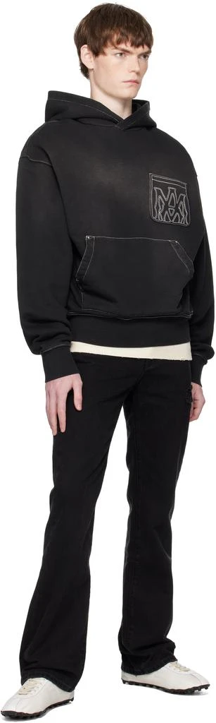 AMIRI Black MA Outline Oversized Hoodie 4