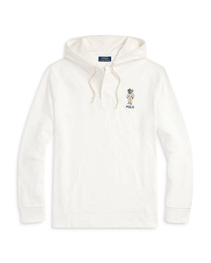 Ralph Lauren Cotton Jersey Polo Bear Embroidered Rugby Hoodie 5