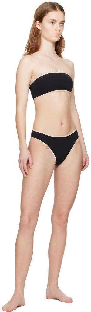 Totême Black Stripe Edge Bikini Top 4