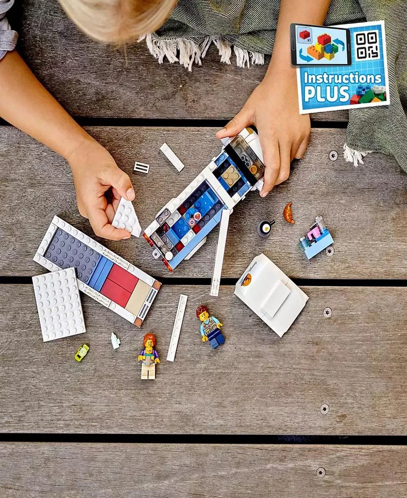 LEGO City 60283 Holiday Camper Van Toy Building Set with Family Minifigures 4