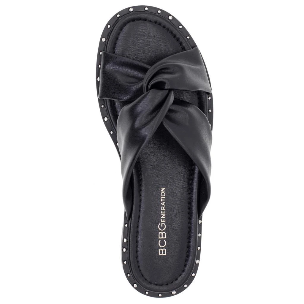 BCBG Zexanna Womens Open Toe Studded Slides 2