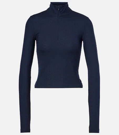 Tory Sport Cropped jacquard top 1
