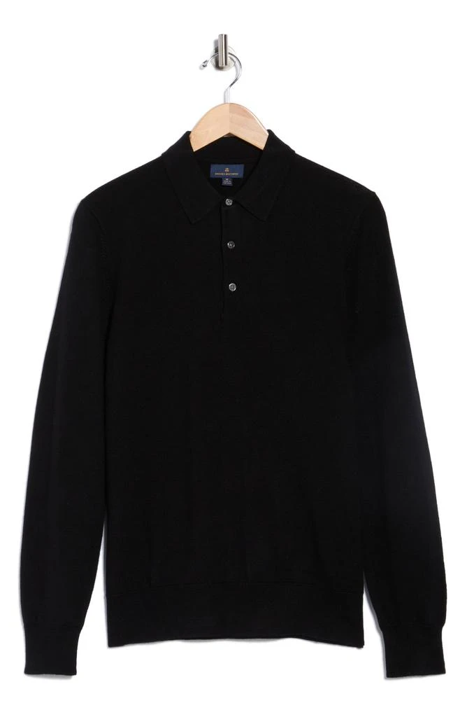 Brooks Brothers Swift Merino Wool Long Sleeve Polo 3