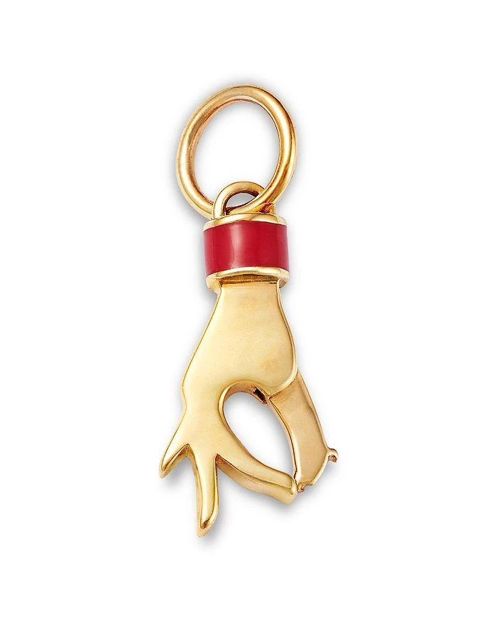 Moon 
Meadow 14K Yellow Gold Hand Charm Holder