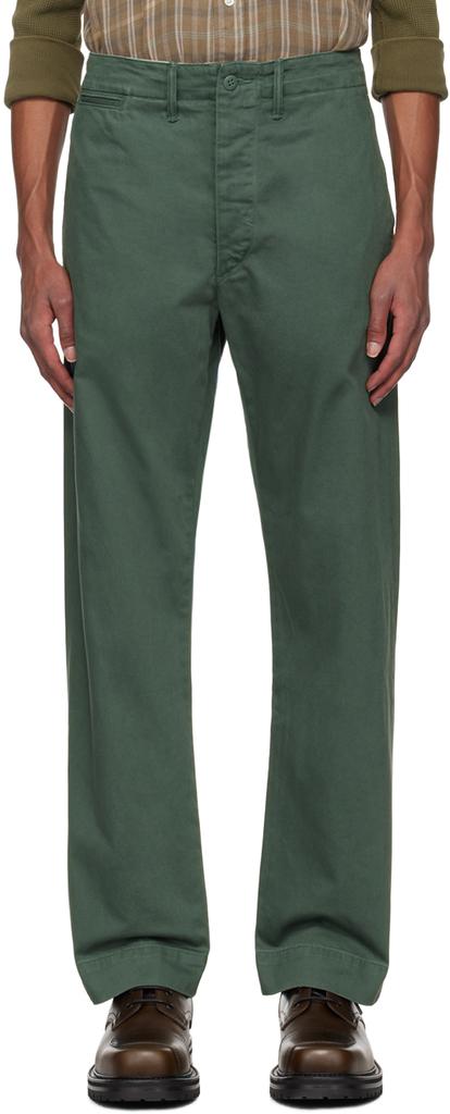 RRL Green Twill Field Trousers - Pants - BeyondStyle