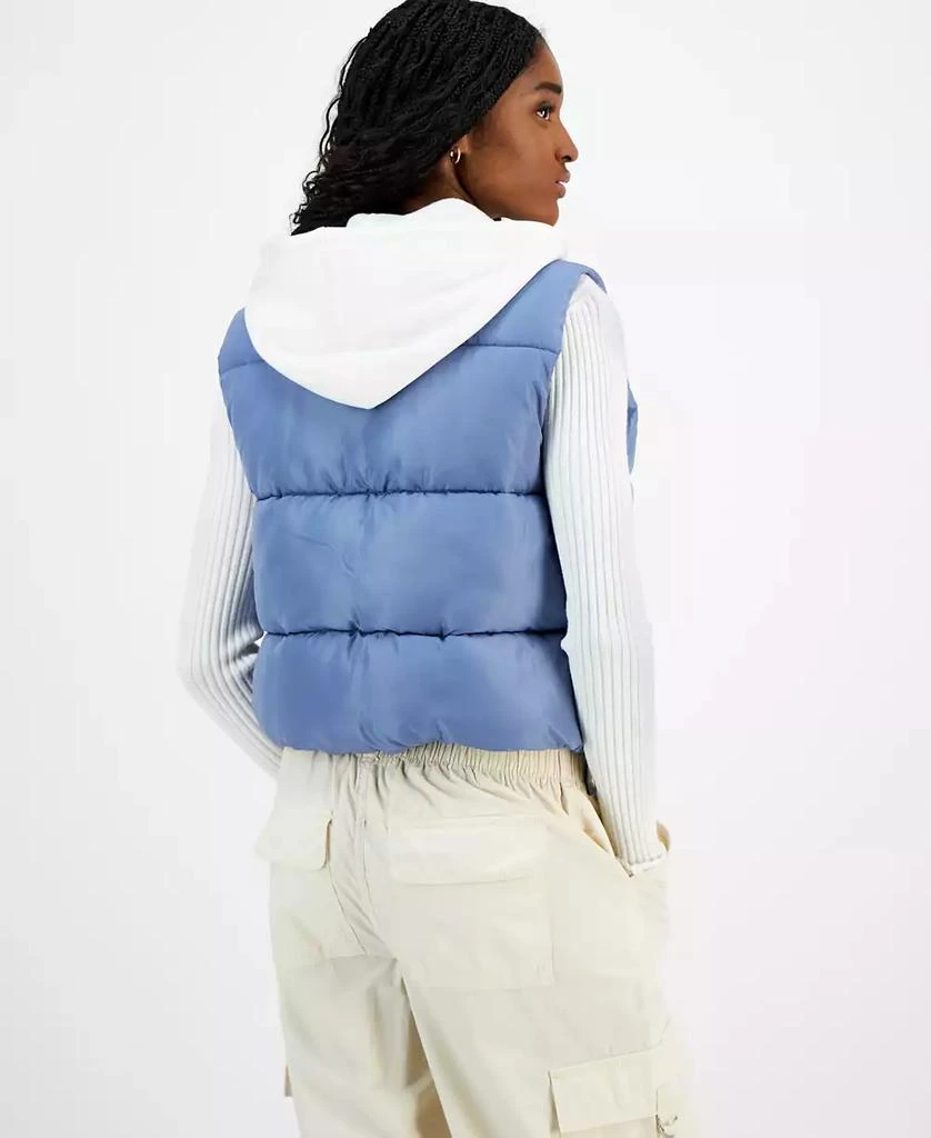 Madden Girl Juniors' Hoodie Puffer Vest 2