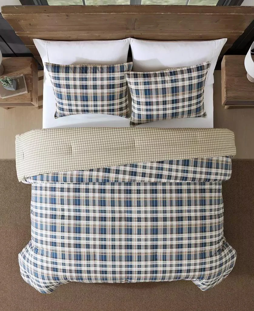 Eddie Bauer Port Gamble Cotton Reversible 2 Piece Duvet Cover Set 3