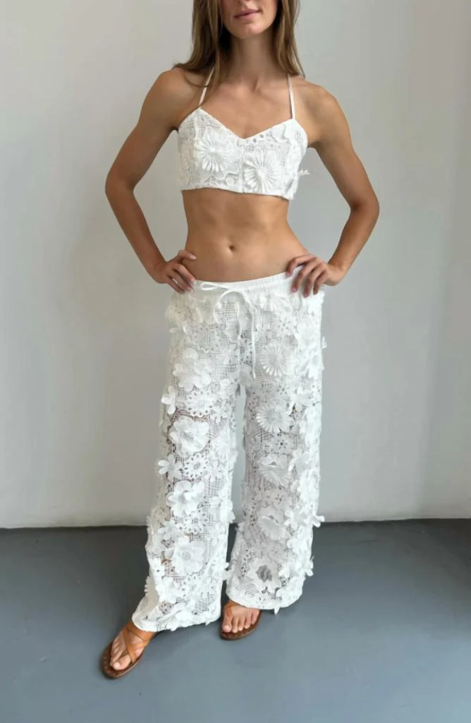 Jocelyn Jocelyn - 3d Floral Lace Pants 1