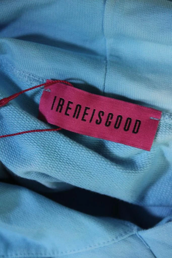 IRENEISGOOD Ireneisgood Womens Crop Hoodie - Blue 5