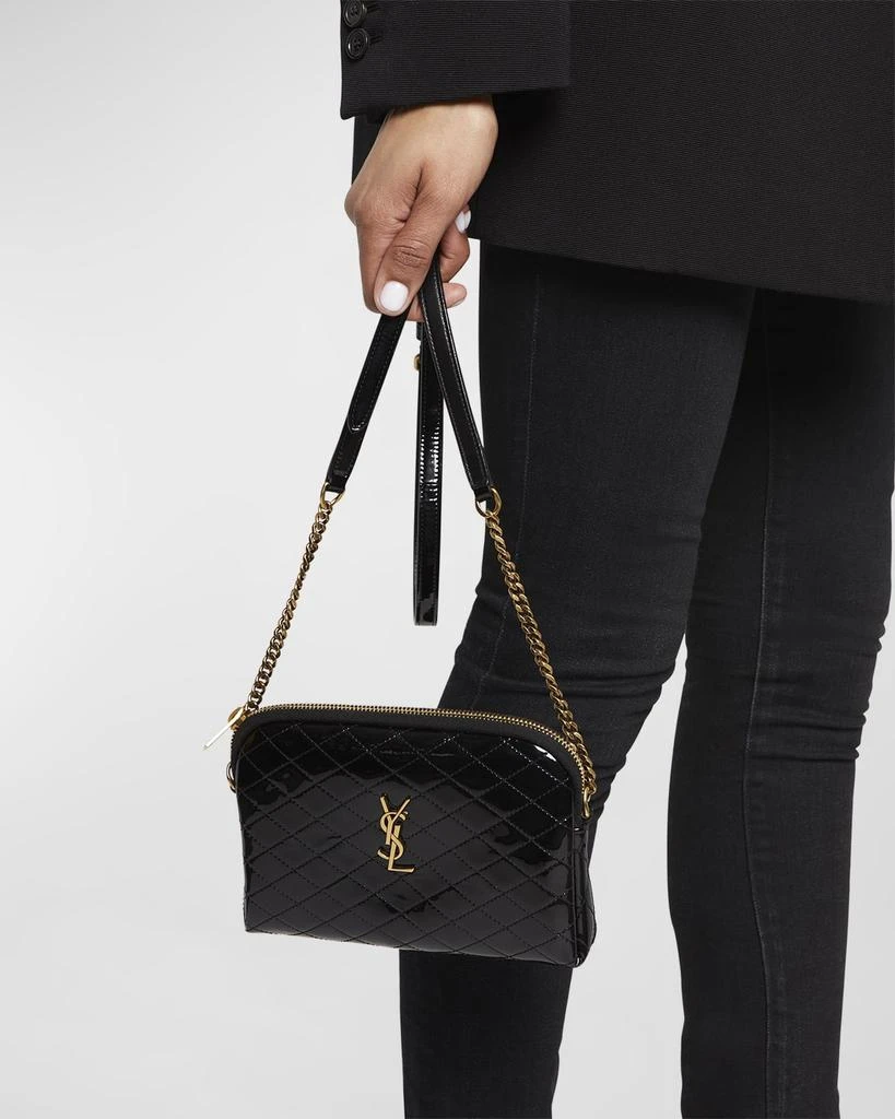 Yves Saint Laurent Gaby YSL Mini Crossbody Bag in Quilted Patent Leather 5