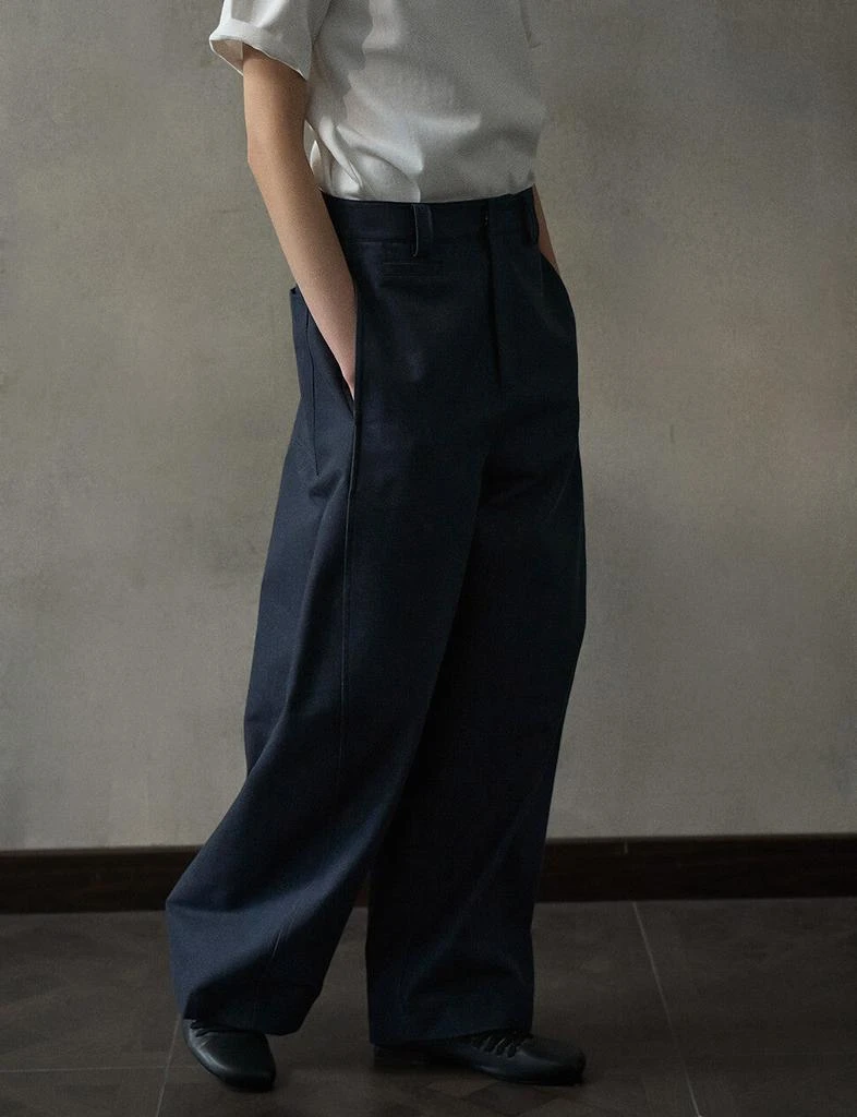 Pixie Market Navy Wide Leg Pants 3