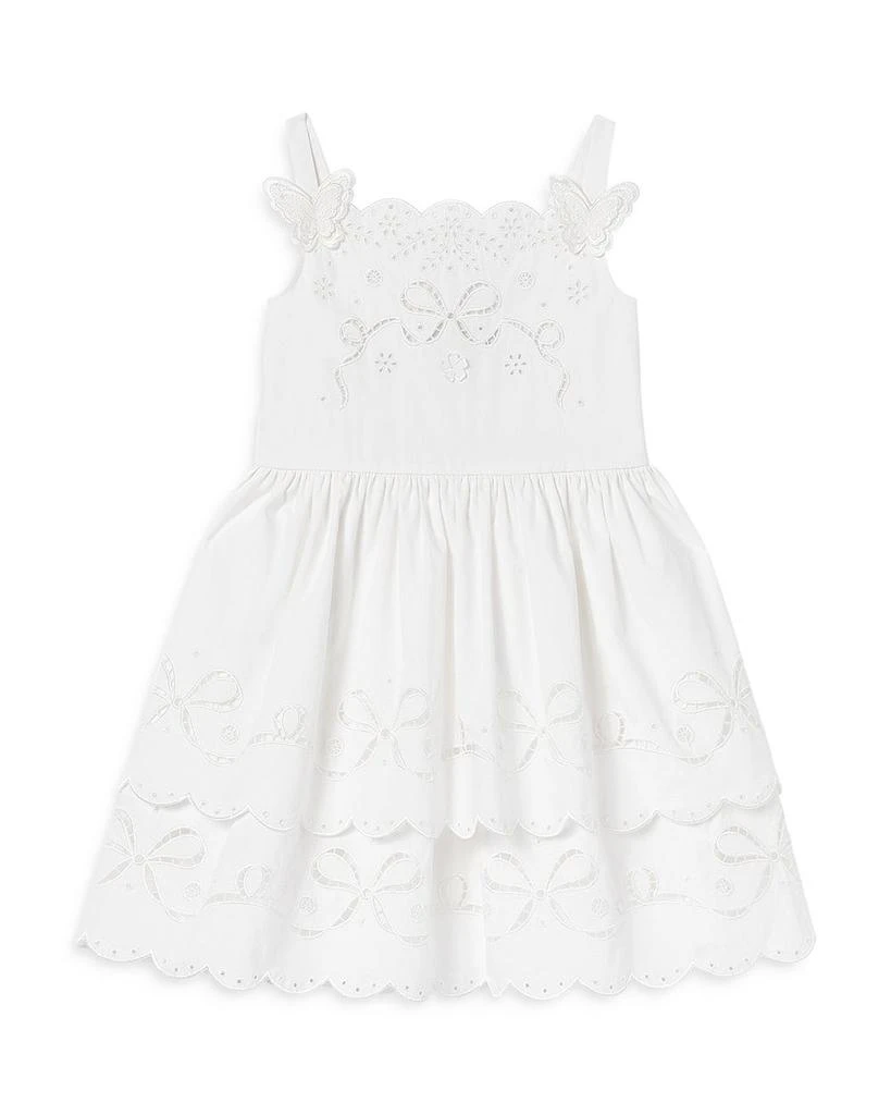 Self Portrait Girls
 Cotton Embroidered Dress - Little Kid, Big Kid 1