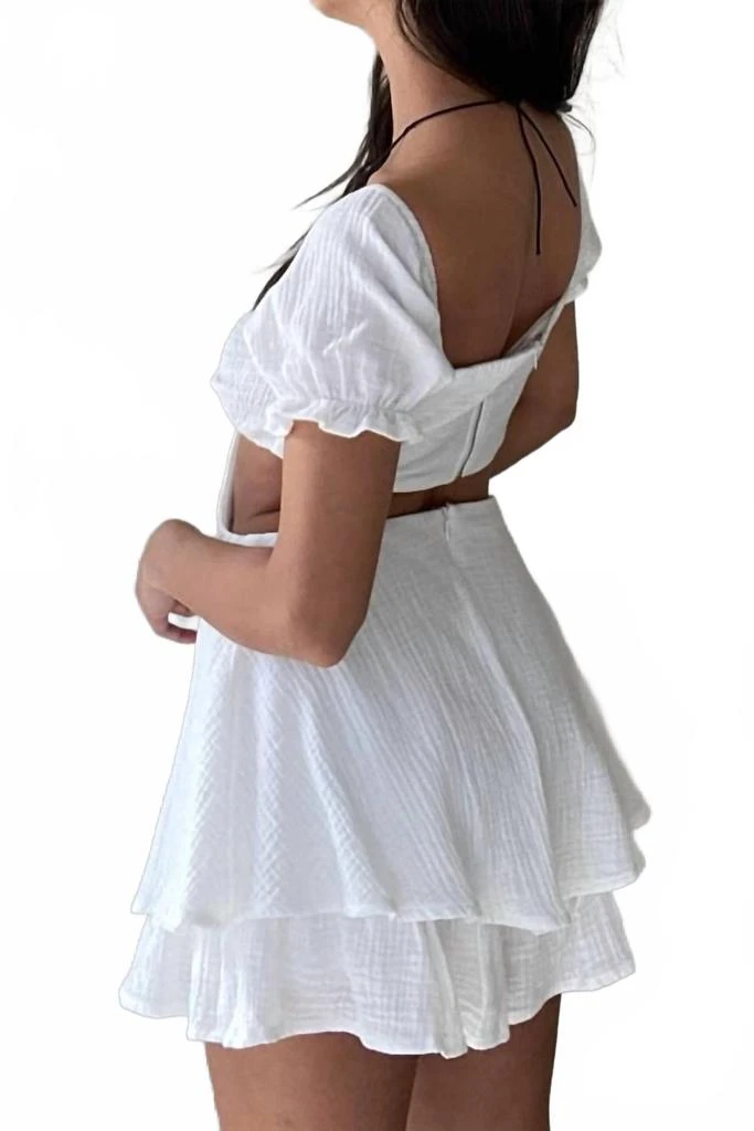 Et Clet Cabo Playsuit In White 2