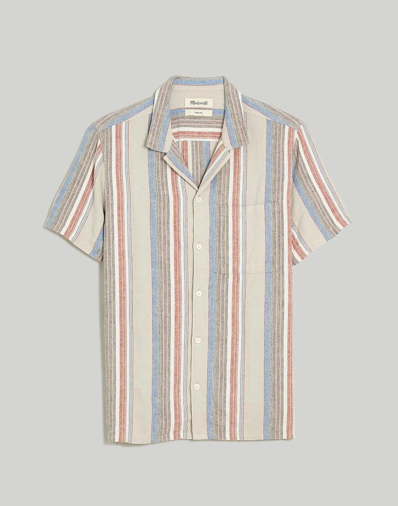 Madewell Easy Short-Sleeve Shirt in Stripe Linen 6