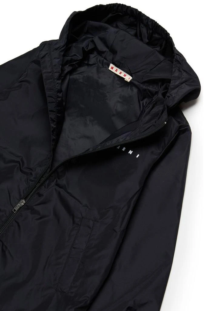 Marni Marni Kids Logo Detailed Hooded Jacket 3