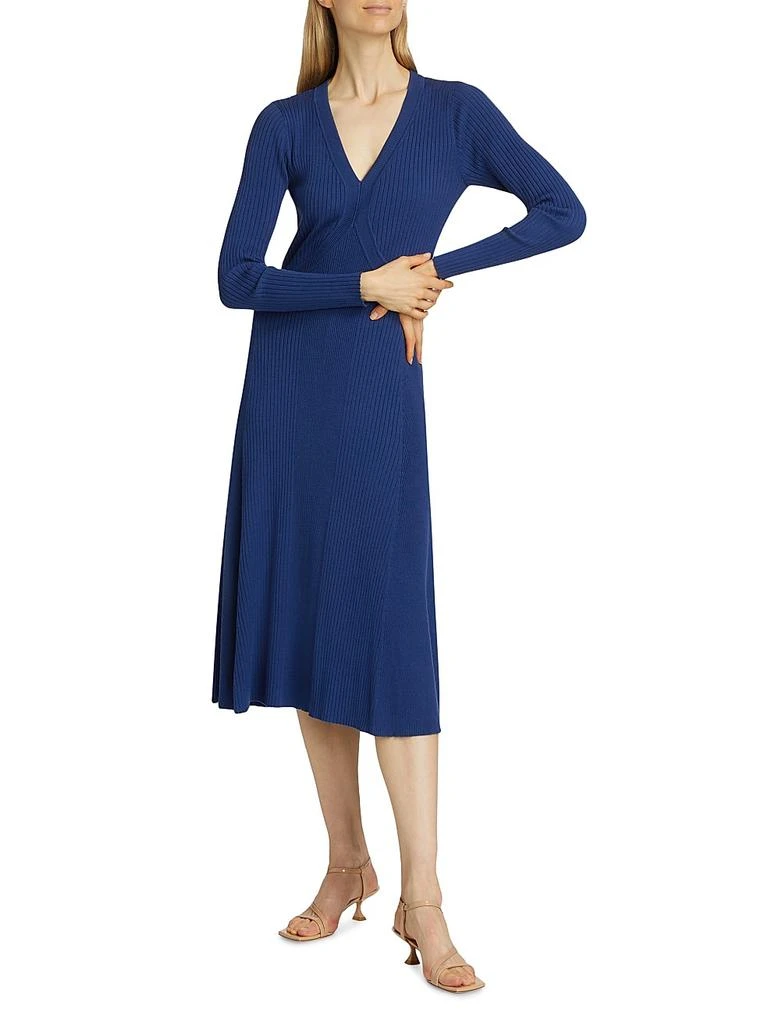 Tahari The Vanessa Rib-Knit Midi-Dress 2