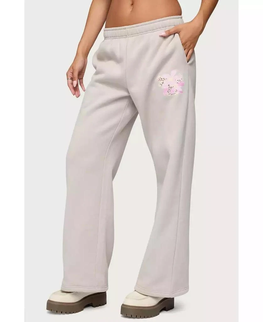 Edikted Womens Wild Petal Sweatpants 4