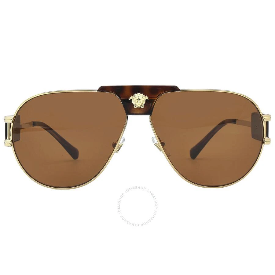 Versace Brown Pilot Men's Sunglasses VE2252 147073 63 1