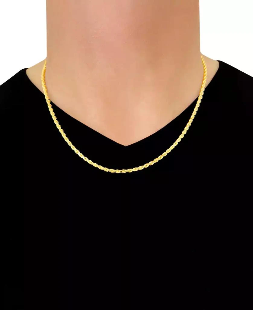 Italian Gold Forza Rope Chain 28" Necklace (2-3/4mm) in 14k Gold 3