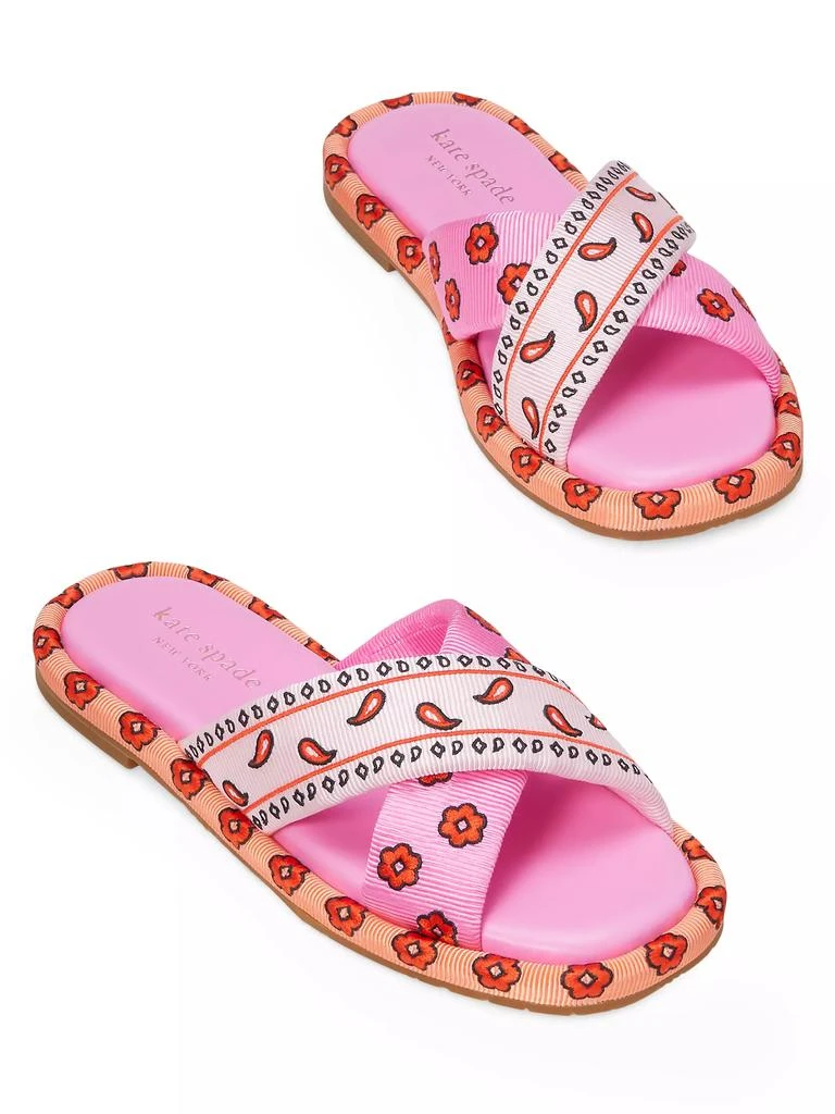 Kate Spade Rio Bandana Patchwork Slides 5