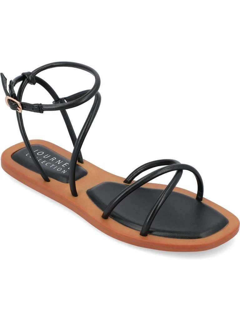 Journee Collection Farron Womens Faux Leather Strappy Sandals 5