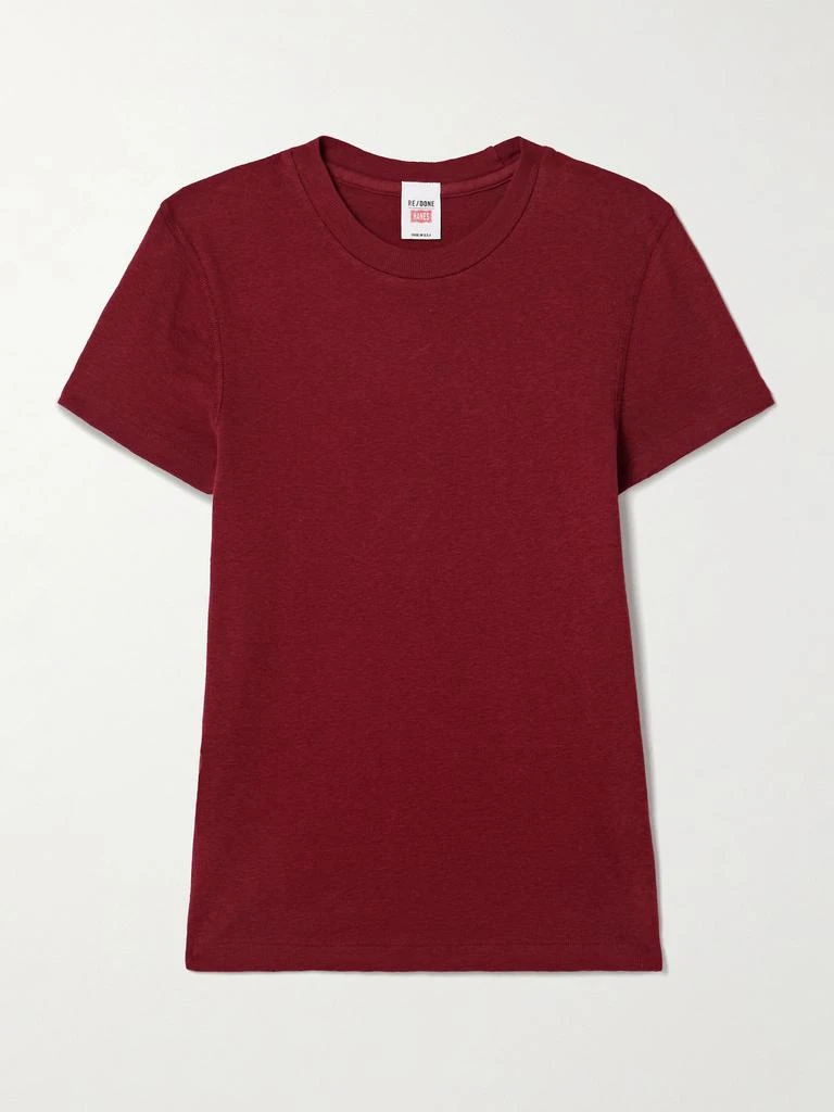 Re/Done X Hanes “90s Baby” 再生纯棉平纹布 T 恤 1