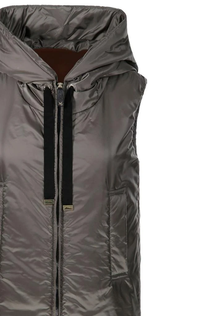 MAX MARA THE CUBE Max Mara The Cube Greengo Zip-Up Drawstring Gilet 4
