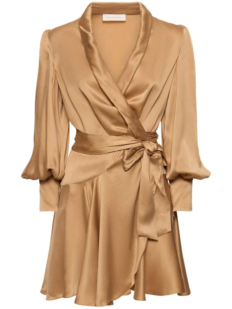 Zimmermann Silk Mini Wrap Dress 1