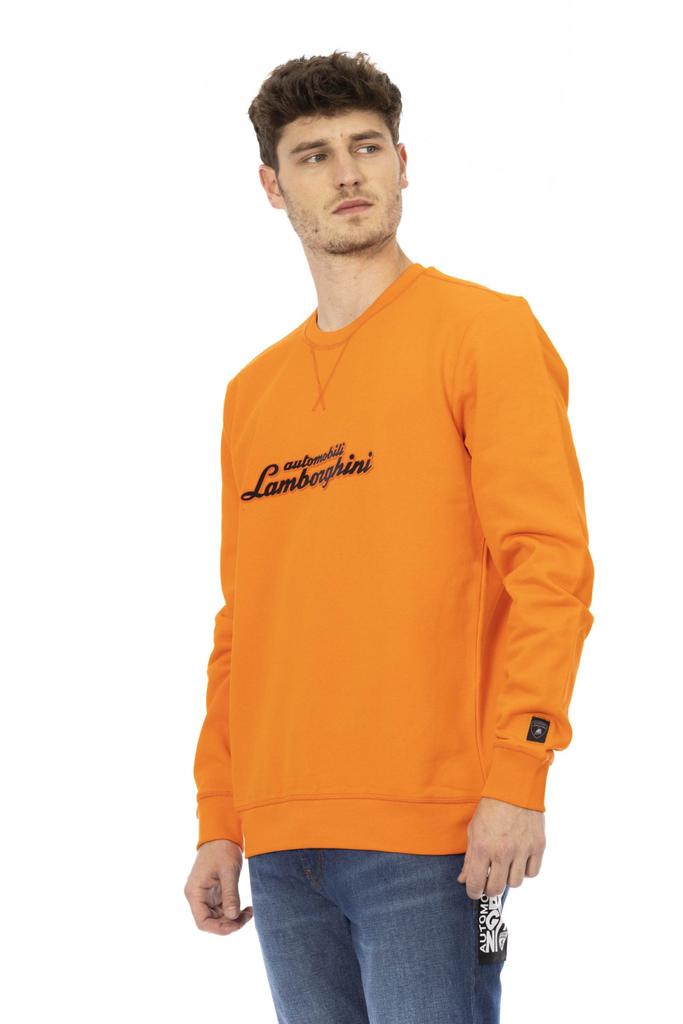 AUTOMOBILI LAMBORGHINI Automobili Lamborghini Orange Cotton Sweater