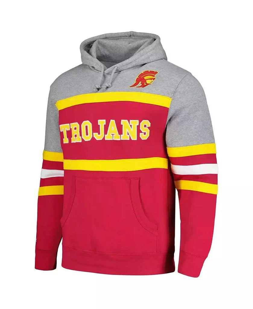 Mitchell & Ness Men's Cardinal USC Trojans Head Coach Pullover Hoodie 3