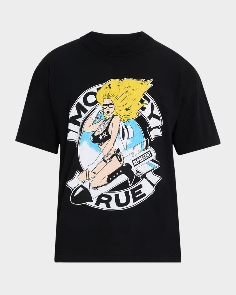 Shop x Motley Crue Men's Bomber Girl Graphic Band T-Shirt on
