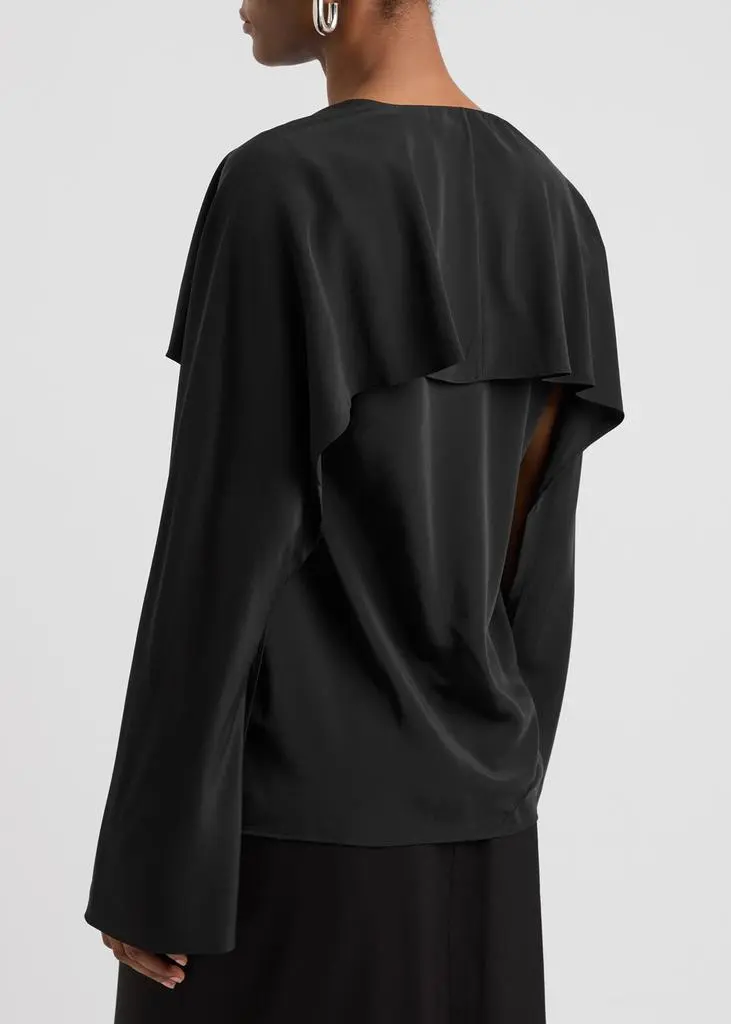 Helmut Lang Silk crepe de chine blouse 3