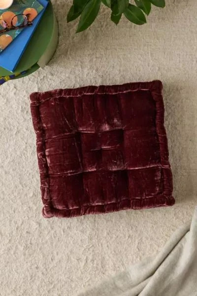 Urban Outfitters Ruthie Velvet Floor Pillow 1