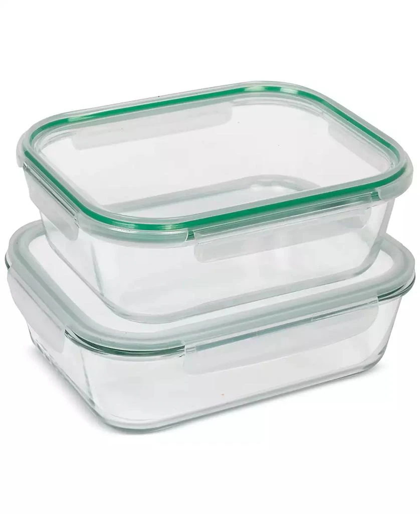 Sedona Kitchen 2-Piece Extra-Large Glass Food Storage Container Set 1