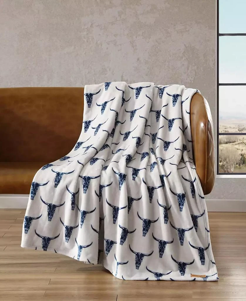 Wrangler Steer Head Ultra Soft Plush Fleece Blanket 1