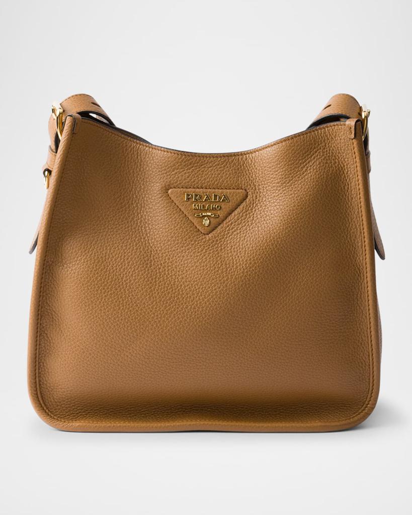 【関税&送料込み】Prada Logo-Plaque Leather Shoulder Bag Prada Prada Logo Plaque Zipped Shoulder Bag - Shoulder Bags