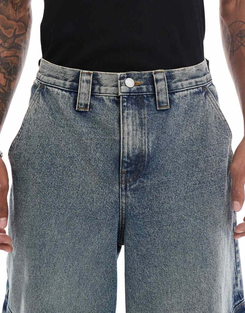 ASOS ASOS DESIGN super baggy in mid wash blue 4
