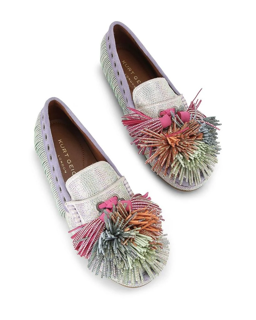 Kurt Geiger Women's Pom Pom Moccasin Loafer Flats 5