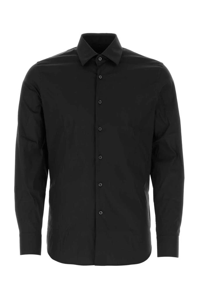 Prada Prada Long-Sleeved Poplin Shirt 1