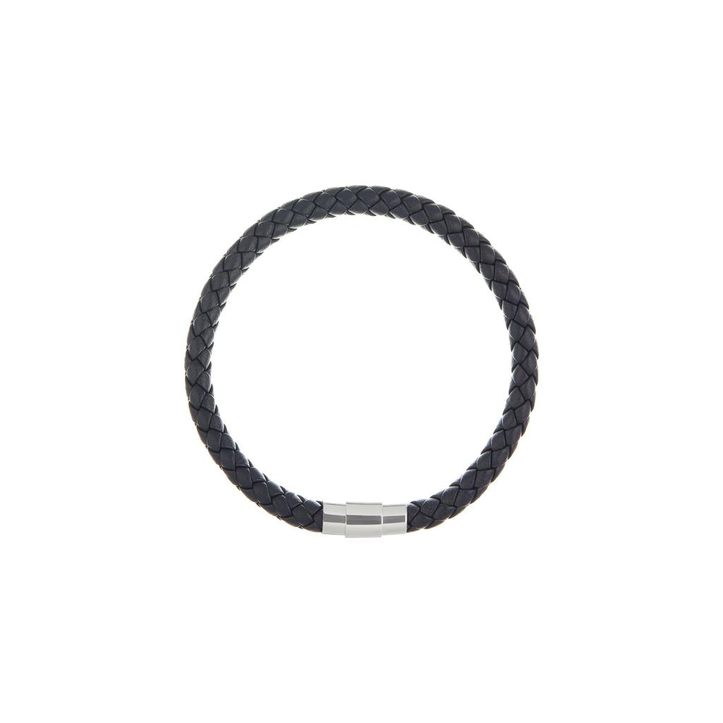 Orelia & Joe Navy Leather Cord Bracelet