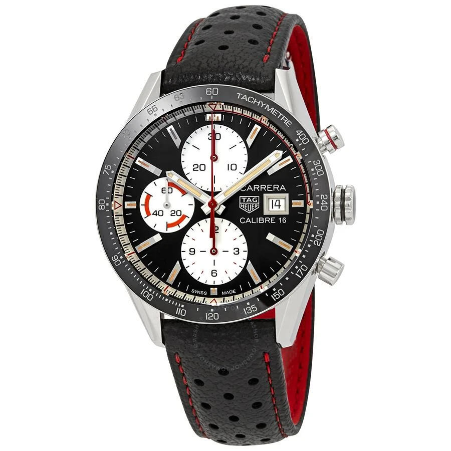 TAG Heuer Carrera Chronograph Automatic Black Dial Men's Watch CV201AP.FC6429 1