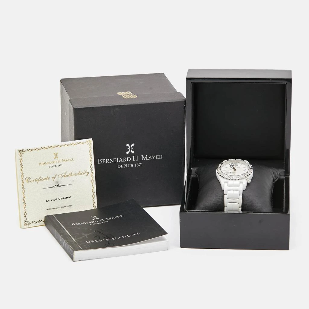 Bernhard H. Mayer Bernhard H.Mayer White Ceramic Stainless Steel La Vida B2416/CW Women's Wristwatch 38 mm 8