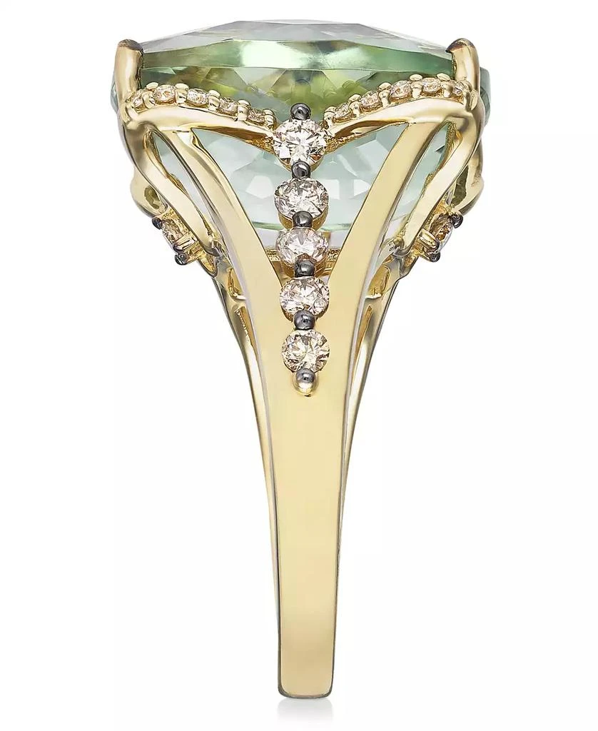 Le Vian Mint Julep Quartz (9-3/4 ct. t.w.), White Diamond (1/8 ct. t.w.) and Chocolate Diamond (3/8 ct. t.w.) Ring in 14k Gold, Created for Macy
s 4