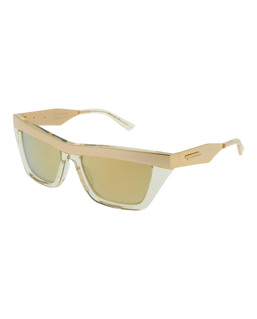 Bottega Veneta Cat Eye-Frame Metal Sunglasses