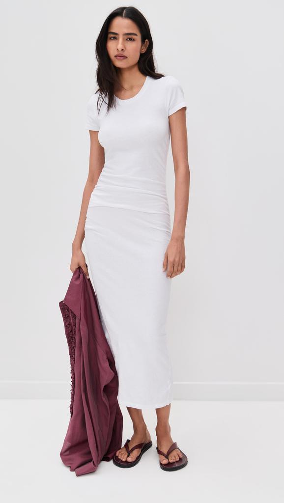 James Perse Ruched T-Shirt Dress