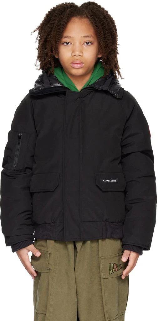 Canada Goose Kids Black Chilliwack Down Bomber Jacket 1