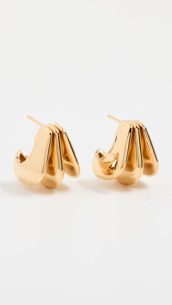 Missoma Triple Ridge Earrings