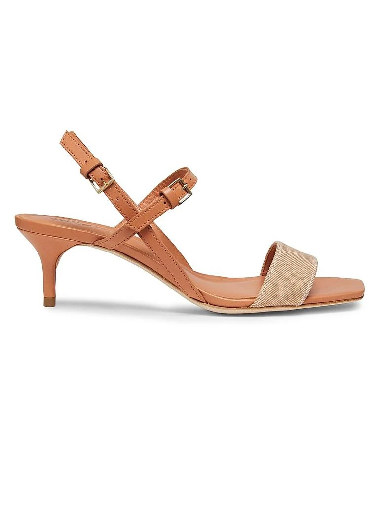 Cinq à Sept Sophie 50MM Denim Ankle-Strap Sandals 1