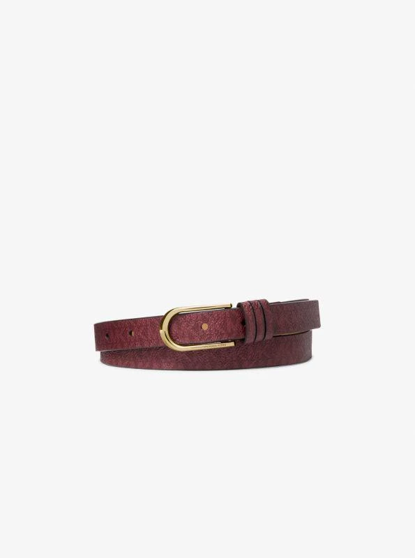 Michael Kors Signature Logo Skinny Belt